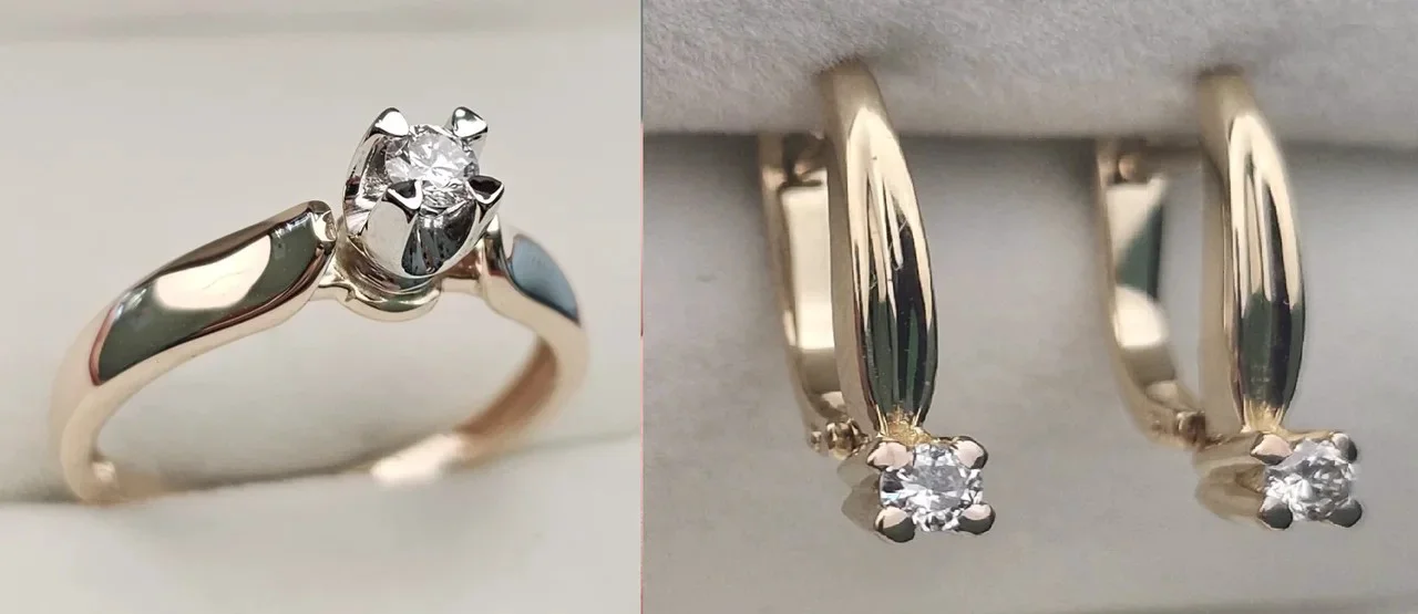 Комплект Deimantas 113698374 18,5р 0,145ct 0,208ct. купить,NaN