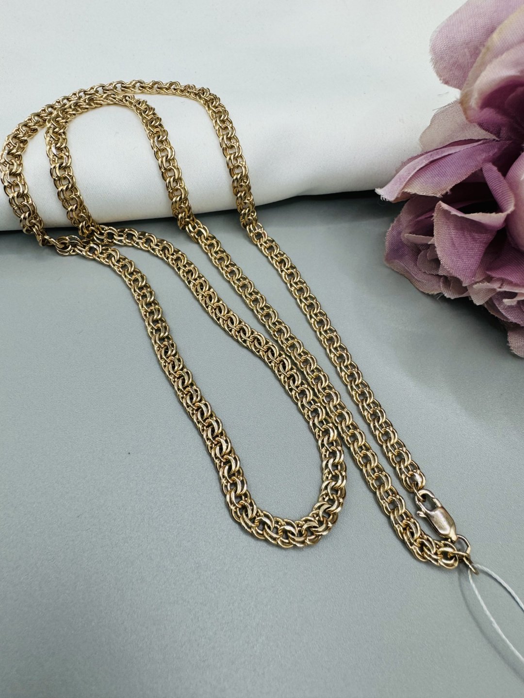 Цепь Raia Gold 0001036 длина 55 см, вес 6 г золото, плетение бисмарк купить,435000
