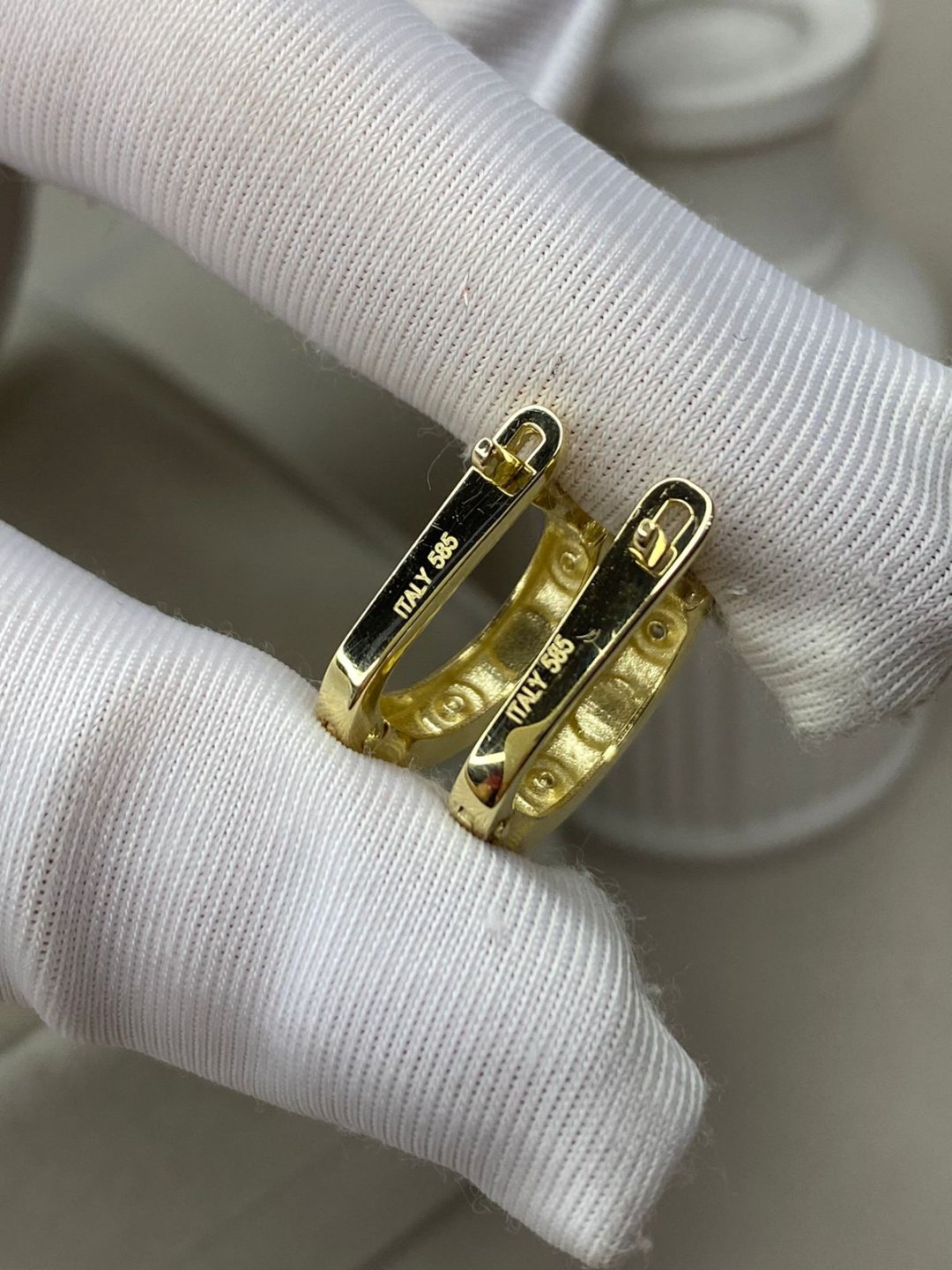 Серьги Italy Exclusive 345151 вес 2.97 г золото, фианит купить,NaN