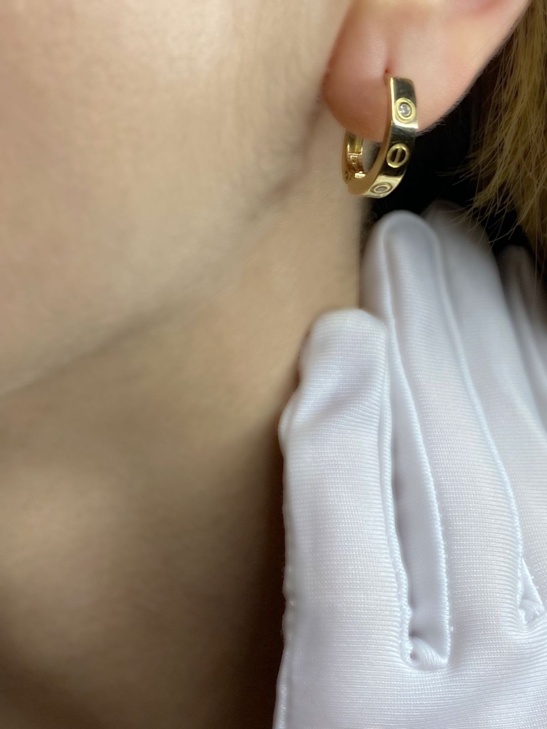 Серьги Italy Exclusive 345151 вес 2.97 г золото, фианит купить,NaN