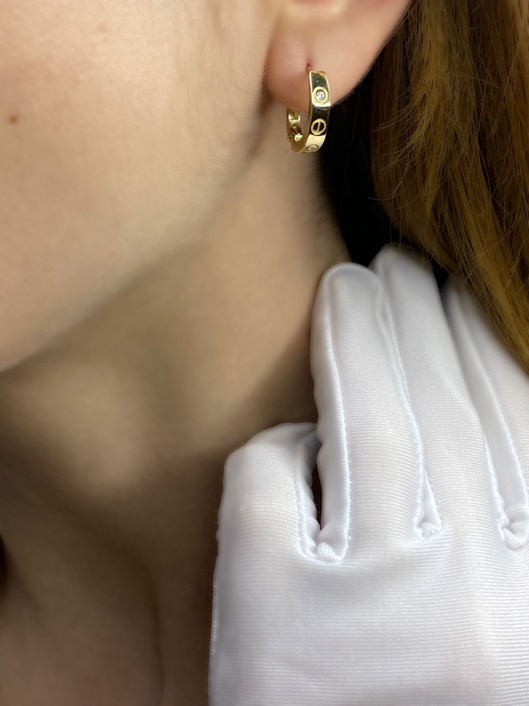 Серьги Italy Exclusive 345151 вес 2.97 г золото, фианит купить,NaN