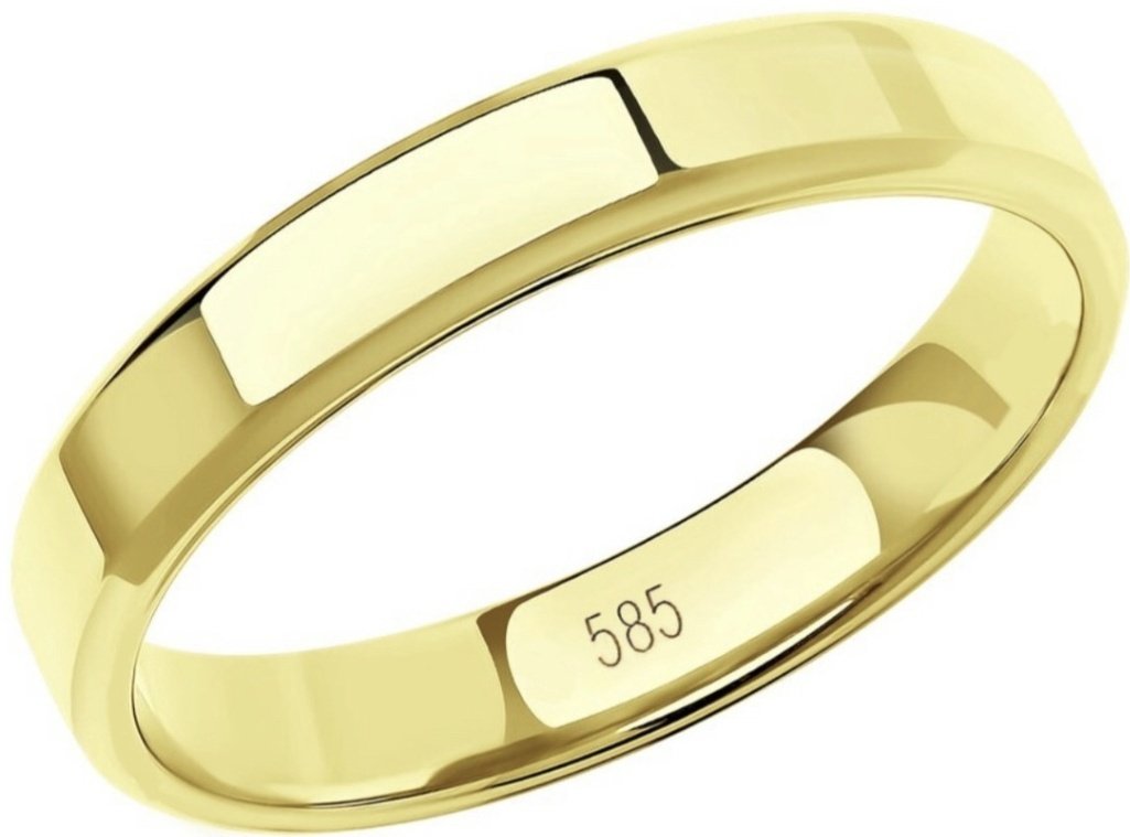 Кольцо Ali Gold 6982 размер 16 вес 2.22 г золото, без вставок купить,162950.00000000003