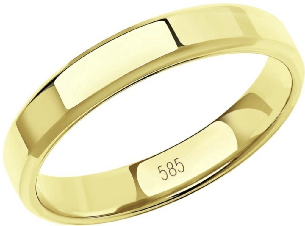 Кольцо Ali Gold 6982 размер 16 вес 2.22 г золото, без вставок купить,162950.00000000003