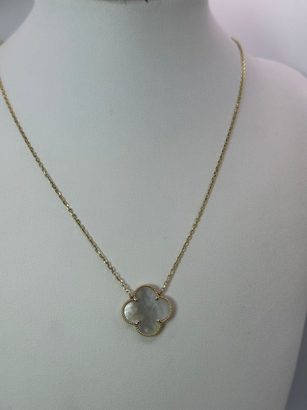 Колье Italian Gold 000198 длина 45 см вес 4.38 г золото, перламутр купить,327000