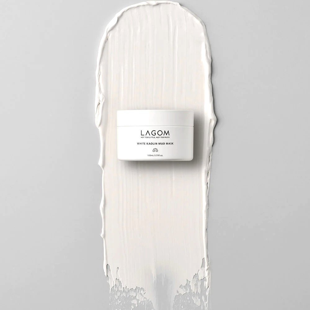 Маска для лица LAGOM глиняная White Kaolin Mud 110 мл купить,NaN