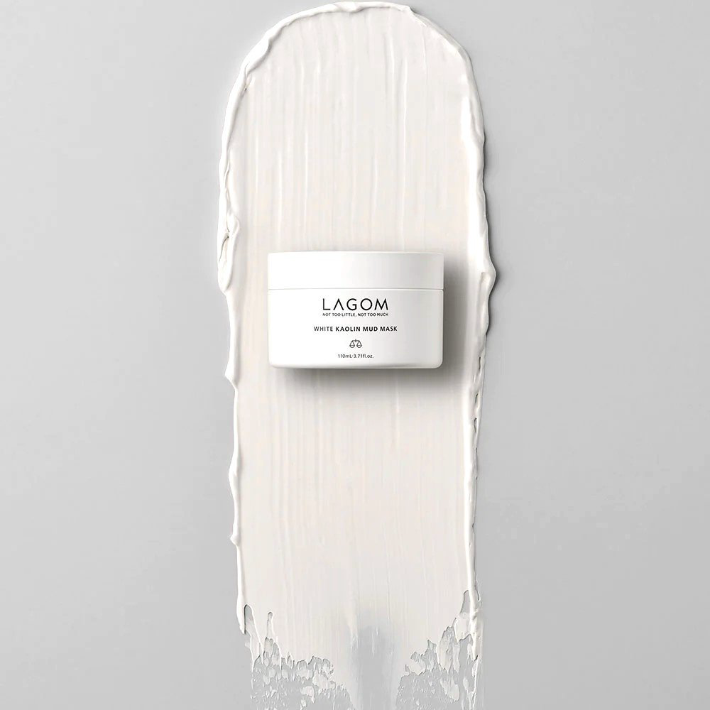 Маска для лица LAGOM глиняная White Kaolin Mud 110 мл купить,NaN