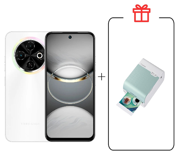 Смартфон Tecno Spark 30C 4/128Gb Orbit White+Подарок купить,NaN