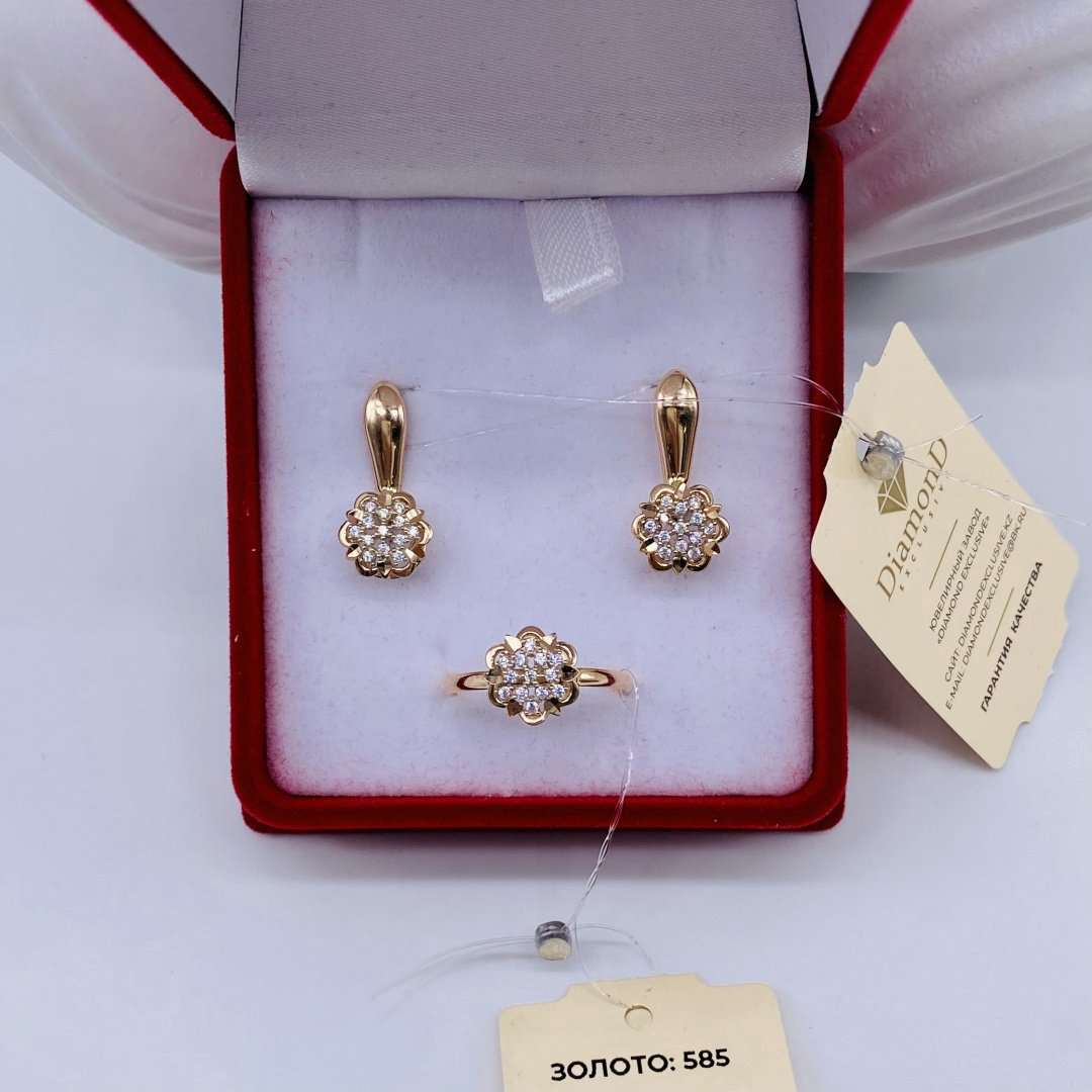 Gold Karla Na2022-38 вес 4.23 г золото, фианит - ForteMarket Gold Karla Na2022-38 вес 4.23 г золото, фианит купить,303000