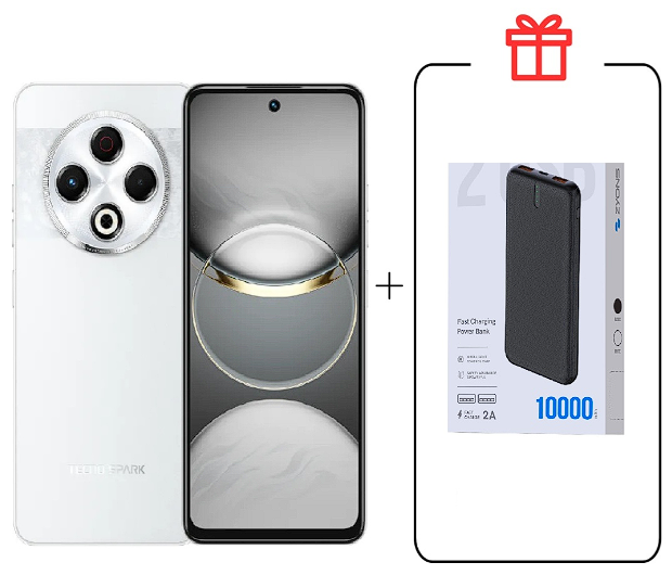 Смартфон Tecno Spark 30C 4/128Gb Orbit White+Подарок купить,NaN