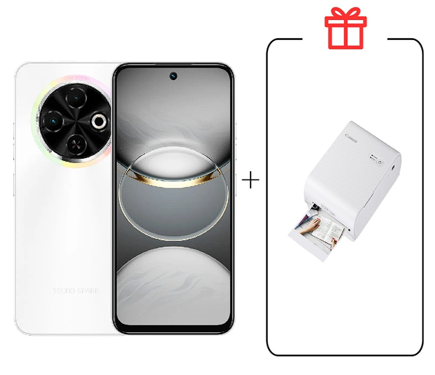 Смартфон Tecno Spark 30C 4/128Gb Orbit White+Подарок купить,NaN