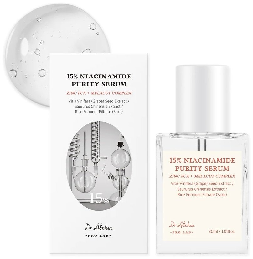 Dr. Althea сыворотка 15% Niacinamide Purity Serum для лица 30 мл купить,NaN