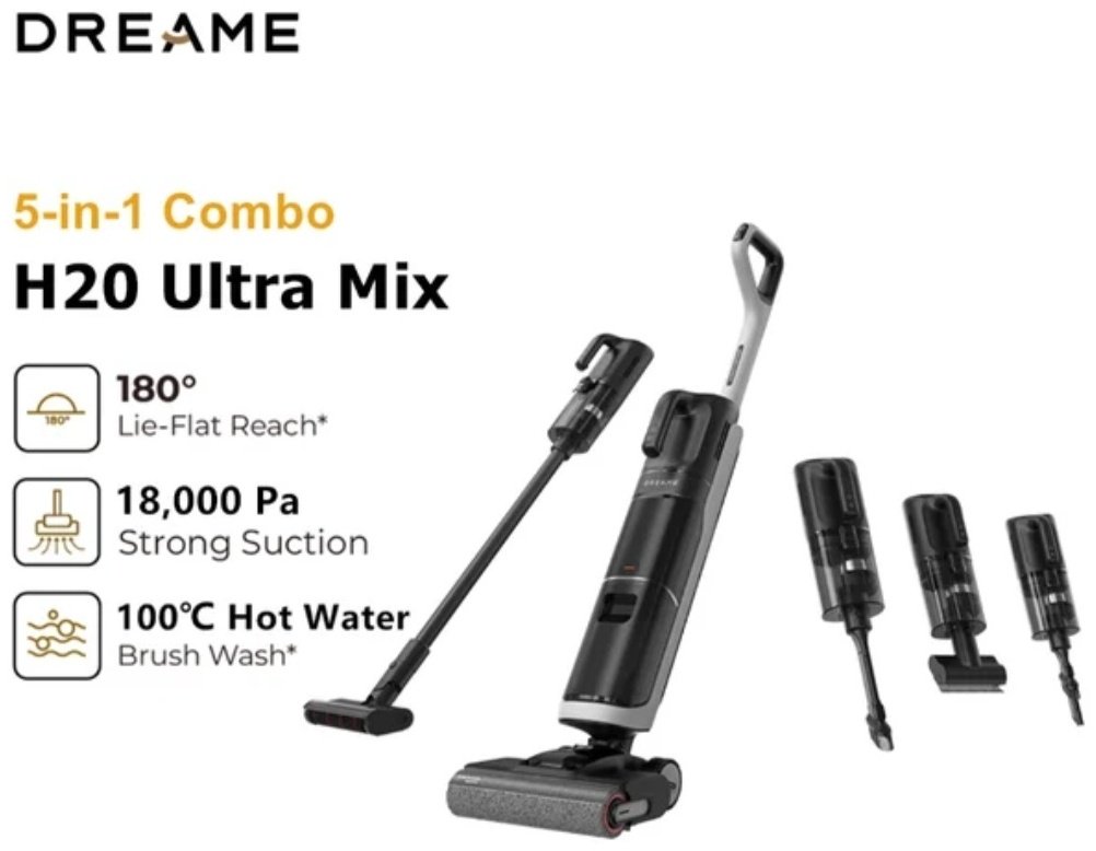 Пылесос DREAME H20 Ultra Mix серый