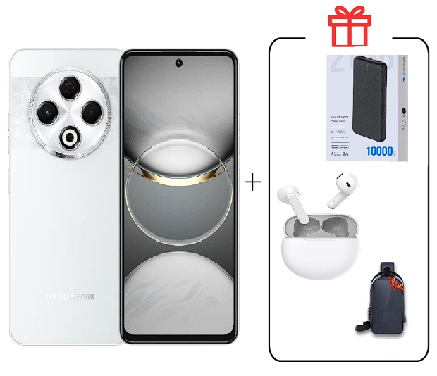 Смартфон Tecno Spark 30C 4/128Gb Orbit White+Подарок купить,NaN