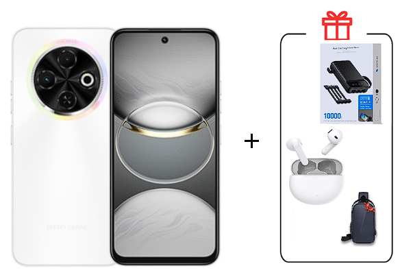 Смартфон Tecno Spark 30C 4/128Gb Orbit White+Подарок купить,NaN