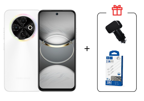 Смартфон Tecno Spark 30C 4/128Gb Orbit White+Подарок купить,NaN