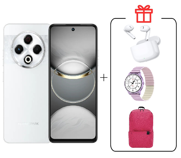 Смартфон Tecno Spark 30C 4/128Gb Orbit White+Подарок купить,NaN