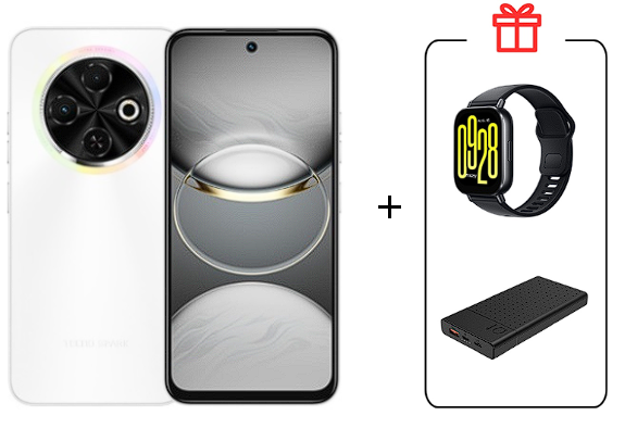 Смартфон Tecno Spark 30C 4/128Gb Orbit White+Подарок купить,NaN