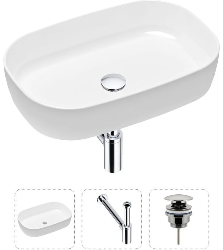 Раковина Lavinia Boho Bathroom Sink 21520060 накладная овальная 35.5, фарфор