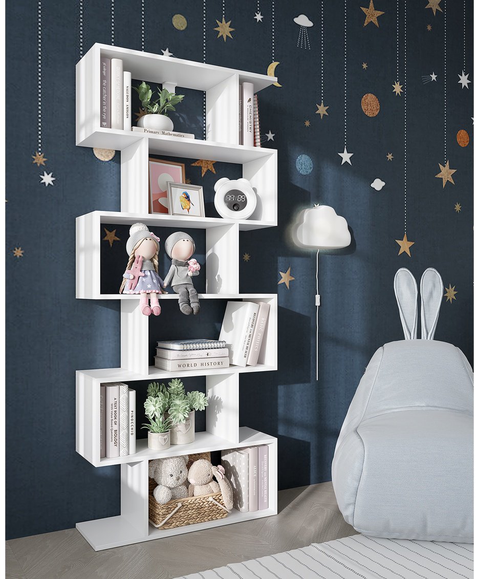Стеллаж напольный DOMA, 73x25x172 см, белый купить,NaN