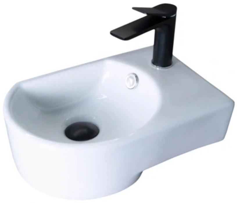 Раковина GID-ceramic N9273L подвесная нестандартная 41, керамика