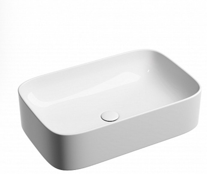 Раковина Ceramicanova CN6053 накладная прямоугольная 60, санфарфор