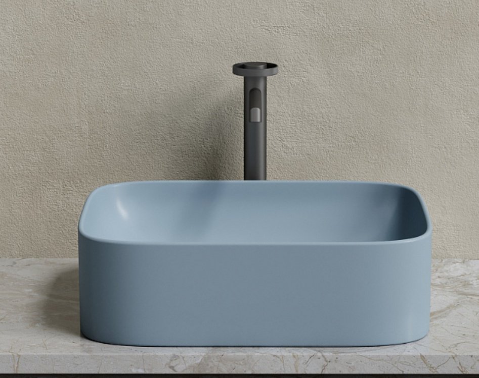 Раковина Ceramicanova CN6052MHL накладная прямоугольная 50, санфарфор