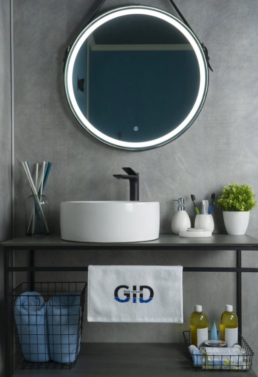 Раковина GID-ceramic N9011 накладная круглая 40, керамика