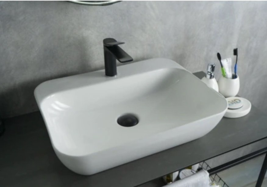 Раковина GID-ceramic N9047 накладная овальная 55, керамика купить,101092