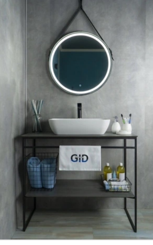 Раковина GID-ceramic N9047 накладная овальная 55, керамика