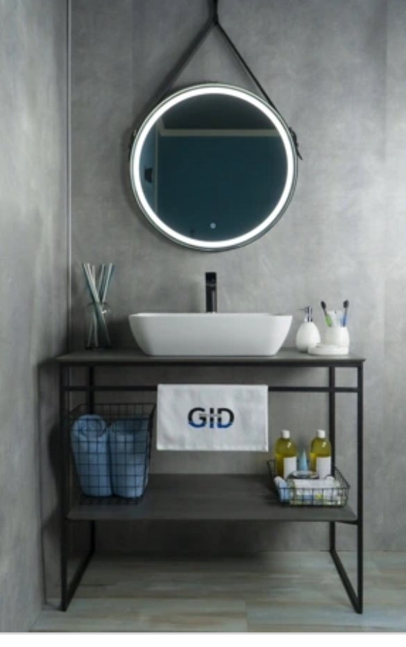 Раковина GID-ceramic N9047 накладная овальная 55, керамика купить,101092