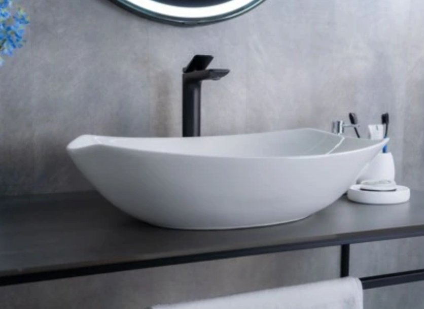 Раковина GID-ceramic N9137 накладная овальная 56, керамика купить,97785
