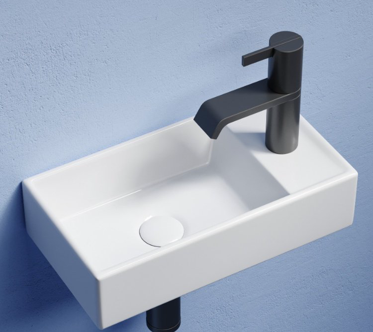 Раковина Ceramicanova CN6051L подвесная прямоугольная 40.7, санфарфор купить,120793