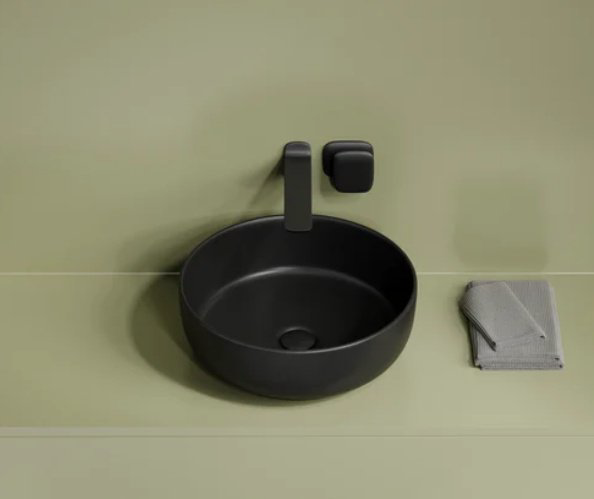 Раковина Ceramicanova CN12003MB накладная круглая 37.5, санфарфор купить,125469
