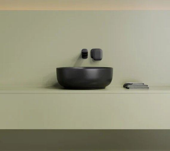 Раковина Ceramicanova CN12003MB накладная круглая 37.5, санфарфор купить,125469
