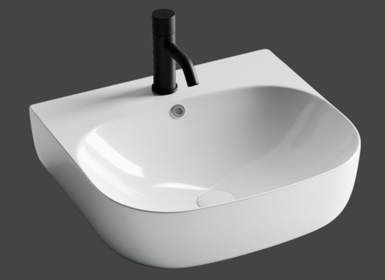Раковина Ceramicanova CN5011 накладная прямоугольная 50, санфарфор купить,NaN