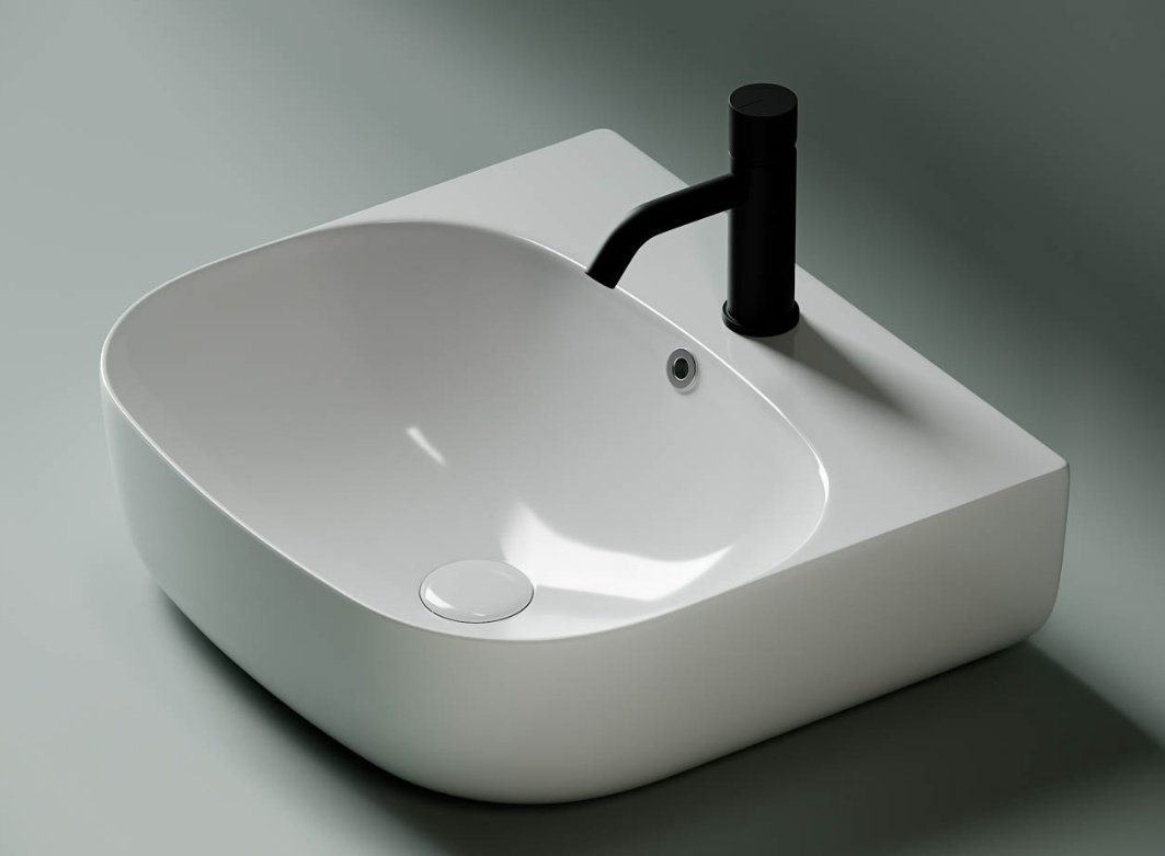 Раковина Ceramicanova CN5011 накладная прямоугольная 50, санфарфор купить,NaN