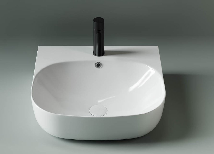 Раковина Ceramicanova CN5011 накладная прямоугольная 50, санфарфор купить,NaN
