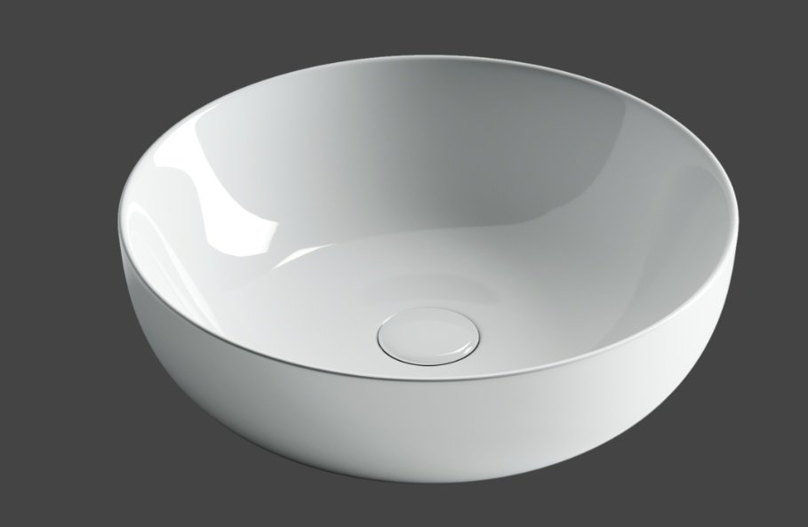 Раковина Ceramicanova CN5024 накладная круглая 42, санфарфор