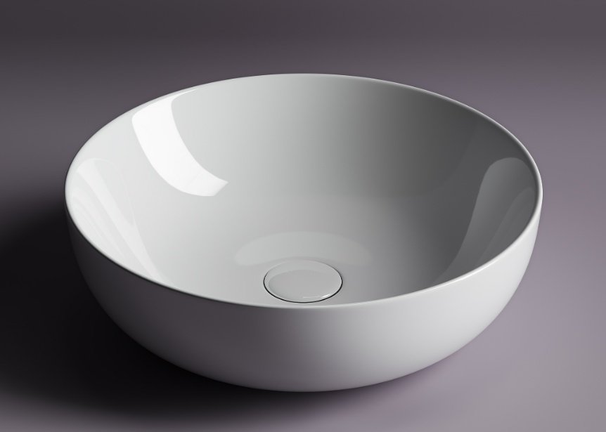 Раковина Ceramicanova CN5024 накладная круглая 42, санфарфор