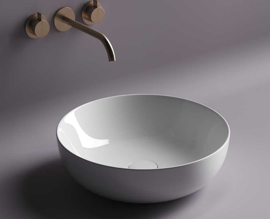 Раковина Ceramicanova CN5024 накладная круглая 42, санфарфор