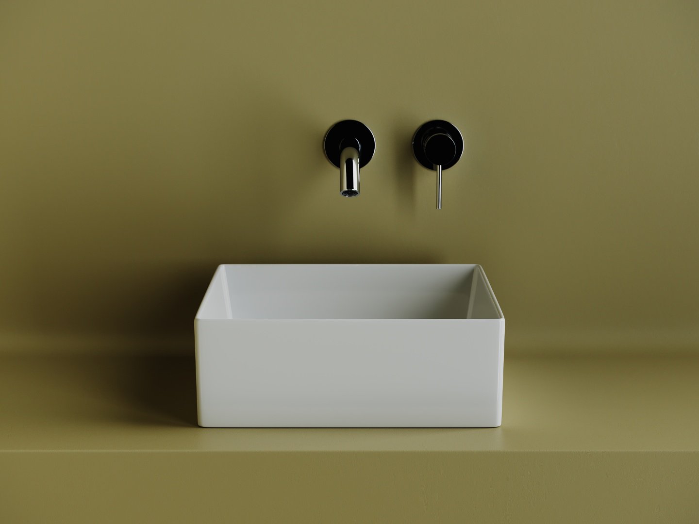 Раковина Ceramicanova CN6068 накладная квадратная 36.1, санфарфор