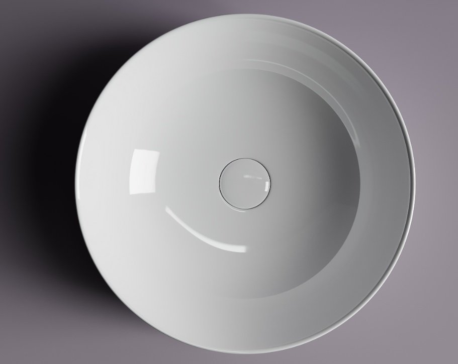Раковина Ceramicanova CN5024 накладная круглая 42, санфарфор