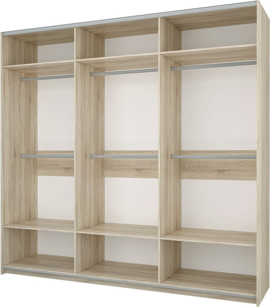 Шкаф-купе DOMA Шкаф-купе F-3, 2,4м 165327, 240x230х65 см, бежевый, светло-коричневый купить,NaN