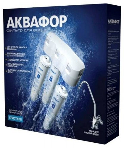 Фильтр Аквафор Кристалл Н R0003586, степеней очистки: 3