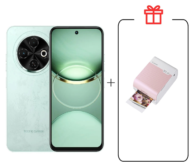Смартфон Tecno Spark 30C 4/128Gb Magic Skin Green +Подарок купить,NaN