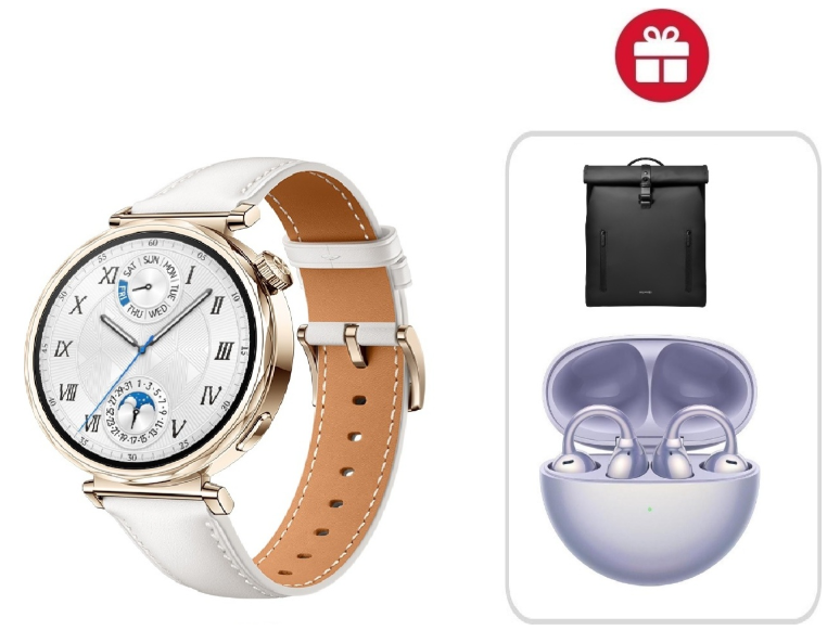 Смарт-часы Huawei Watch GT 5 41 мм золотистый-белый + подарок