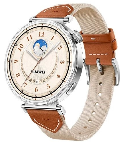Смарт-часы Huawei Watch GT 5 41 мм серебристый-бежевый + подарок