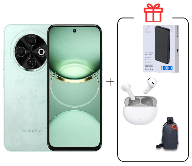 Смартфон Tecno Spark 30C 4/128Gb Magic Skin Green +Подарок купить,NaN