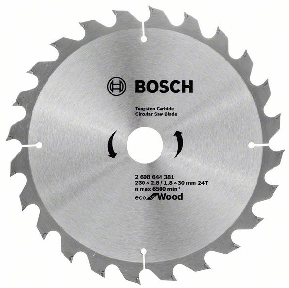 Диск пильный Bosch Eco for wood Т24 2608644381 230х30мм
