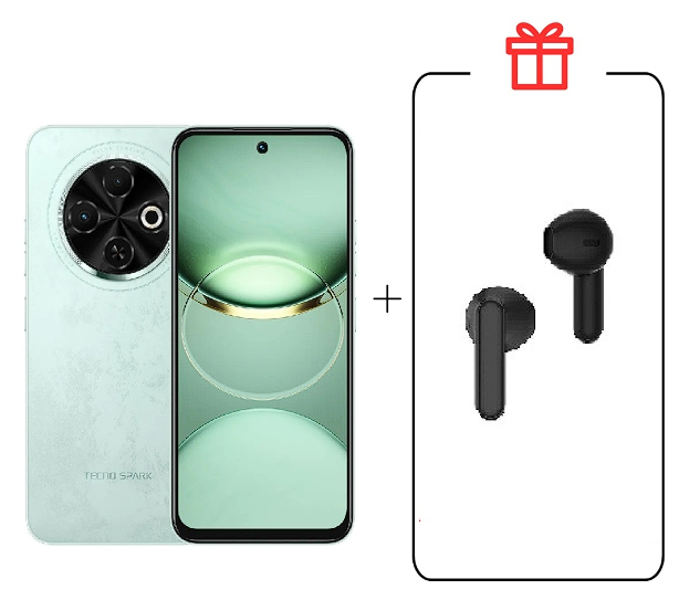 Смартфон Tecno Spark 30C 4/128Gb Magic Skin Green +Подарок купить,NaN